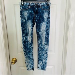 JOES JEANS acid wash tie dye denim girls skinny stretch jeans Size 12
